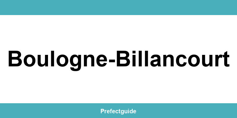 Contact et téléphone de la préfecture à Boulogne-Billancourt
